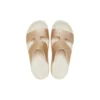 Getaway Platform H-Strap Sandalen «Weiss Braun»