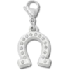Glückbringender silberner Hufeisen-Anhänger Jibbitz-Anstecker Glückbringender silberner Hufeisen-Anhänger Jibbitz-Anstecker