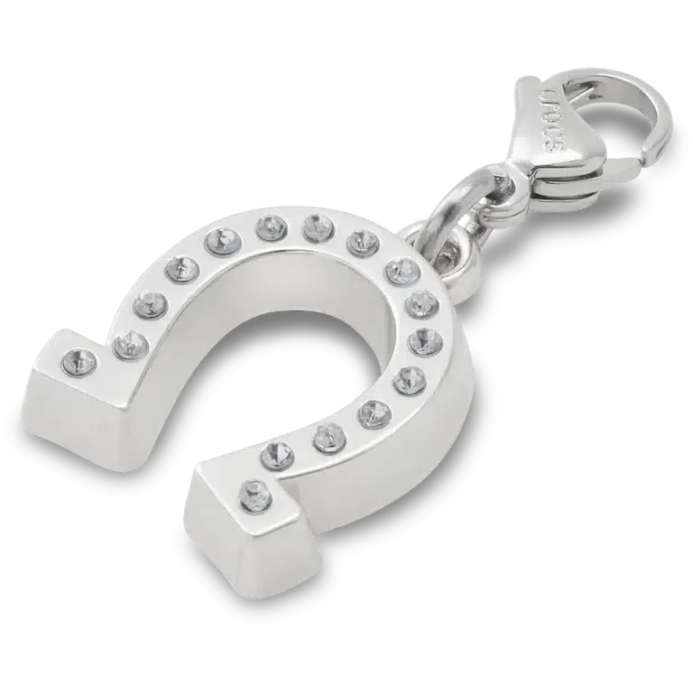 Glückbringender silberner Hufeisen-Anhänger Jibbitz-Anstecker Glückbringender silberner Hufeisen-Anhänger Jibbitz-Anstecker