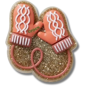 Glitterrosa Fäustlinge Jibbitz™-Anstecker