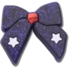 Glitzernder blauer Schleifen-Jibbitz™-Anstecker Glitzernder blauer Schleifen-Jibbitz™-Anstecker