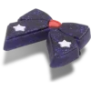 Glitzernder blauer Schleifen-Jibbitz™-Anstecker Glitzernder blauer Schleifen-Jibbitz™-Anstecker