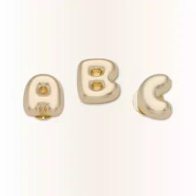 Gold Bubble Letter a Jibbitz™-Anstecker