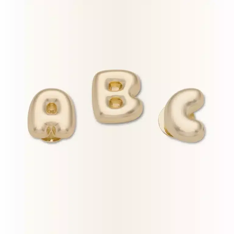 Gold Bubble Letter a Jibbitz™-Anstecker Gold Bubble Letter a Jibbitz™-Anstecker