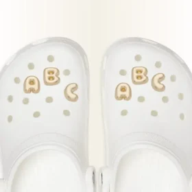 Gold Bubble Letter a Jibbitz™-Anstecker