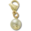 Gold-grüner Smt-Perlen-Jibbitz-Anstecker
