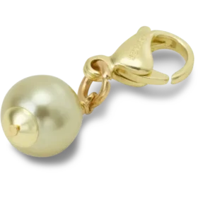 Gold-grüner Smt-Perlen-Jibbitz-Anstecker