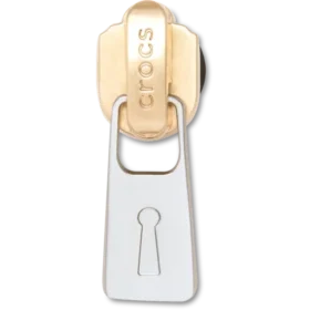 Gold- und Silber-Zipper-Jibbitz™-Anstecker