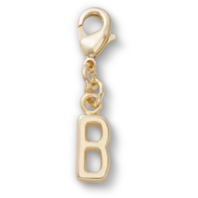 Goldener Buchstabe «B»-Anhänger Jibbitz™-Anstecker
