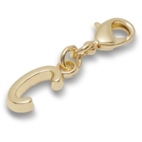 Goldener Buchstabe C – Jibbitz-Anstecker