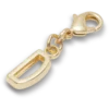 Goldener Buchstabe D – Jibbitz-Anstecker