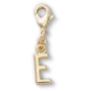 Goldener Buchstabe E – Jibbitz-Anstecker