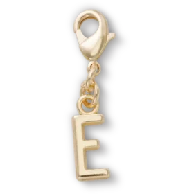 Goldener Buchstabe E – Jibbitz-Anstecker