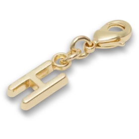 Goldener Buchstabe H – Jibbitz-Anstecker