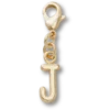 Goldener Buchstabe «J»-Anhänger – Jibbitz-Anstecker
