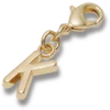 Goldener Buchstabe K – Jibbitz-Anstecker