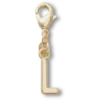 Goldener Buchstabe L – Jibbitz-Anstecker
