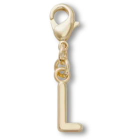 Goldener Buchstabe L – Jibbitz-Anstecker