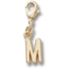 Goldener Buchstabe «M»-Anhänger Jibbitz™-Anstecker