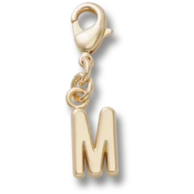 Goldener Buchstabe «M»-Anhänger Jibbitz™-Anstecker