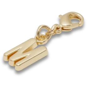 Goldener Buchstabe «M»-Anhänger Jibbitz™-Anstecker