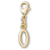 Goldener Buchstabe «O»-Anstecker Jibbitz™-Anstecker