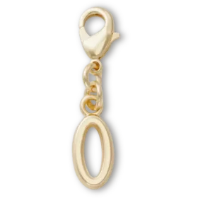 Goldener Buchstabe «O»-Anstecker Jibbitz™-Anstecker
