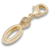 Goldener Buchstabe «O»-Anstecker Jibbitz™-Anstecker