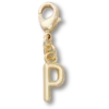 Goldener Buchstabe «P»-Anhänger – Jibbitz-Anstecker