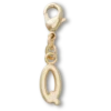 Goldener Buchstabe «Q»-Anhänger – Jibbitz-Anstecker