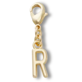 Goldener Buchstabe R – Jibbitz-Anstecker