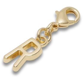 Goldener Buchstabe R – Jibbitz-Anstecker