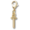 Goldener Buchstabe «T»-Anhänger Jibbitz™-Anstecker