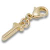 Goldener Buchstabe «T»-Anhänger Jibbitz™-Anstecker