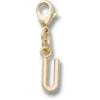 Goldener Buchstabe «U»-Anhänger – Jibbitz-Anstecker