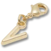 Goldener Buchstabe «V»-Anstecker Jibbitz™-Anstecker