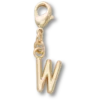 Goldener Buchstabe «W»-Anhänger – Jibbitz-Anstecker