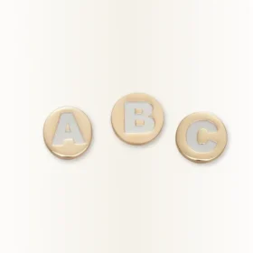 Goldener Buchstabe X Jibbitz-Schuhanhänger