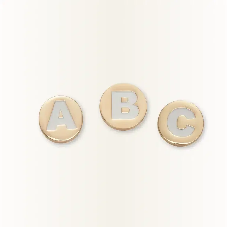 Goldener Buchstabe X Jibbitz-Schuhanhänger Goldener Buchstabe X Jibbitz-Schuhanhänger