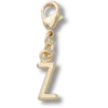 Goldener Buchstabe Z – Jibbitz-Anstecker Goldener Buchstabe Z – Jibbitz-Anstecker