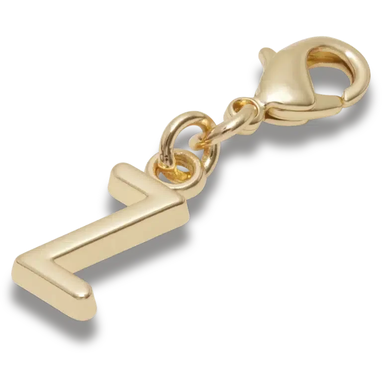 Goldener Buchstabe Z – Jibbitz-Anstecker Goldener Buchstabe Z – Jibbitz-Anstecker