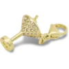Goldener Martini-Charm Jibbitz-Anstecker Goldener Martini-Charm Jibbitz-Anstecker