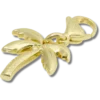 Goldener Palmenbaum-Charm Jibbitz-Anstecker Goldener Palmenbaum-Charm Jibbitz-Anstecker