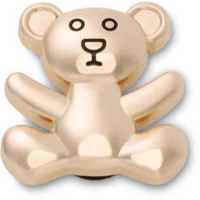 Goldener Teddybär-Jibbitz-Schuhanhänger Goldener Teddybär-Jibbitz-Schuhanhänger