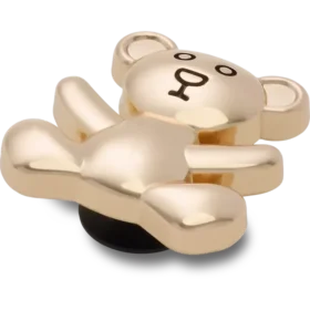 Goldener Teddybär-Jibbitz-Schuhanhänger Goldener Teddybär-Jibbitz-Schuhanhänger