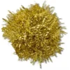 Goldfarbene Lametta-Pompon-Jibbitz-Anstecker Goldfarbene Lametta-Pompon-Jibbitz-Anstecker
