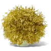 Goldfarbene Lametta-Pompon-Jibbitz-Anstecker Goldfarbene Lametta-Pompon-Jibbitz-Anstecker