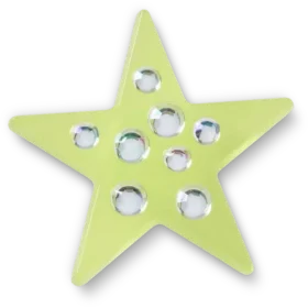Grüne Edelstein-Stern-Jibbitz™-Anstecker