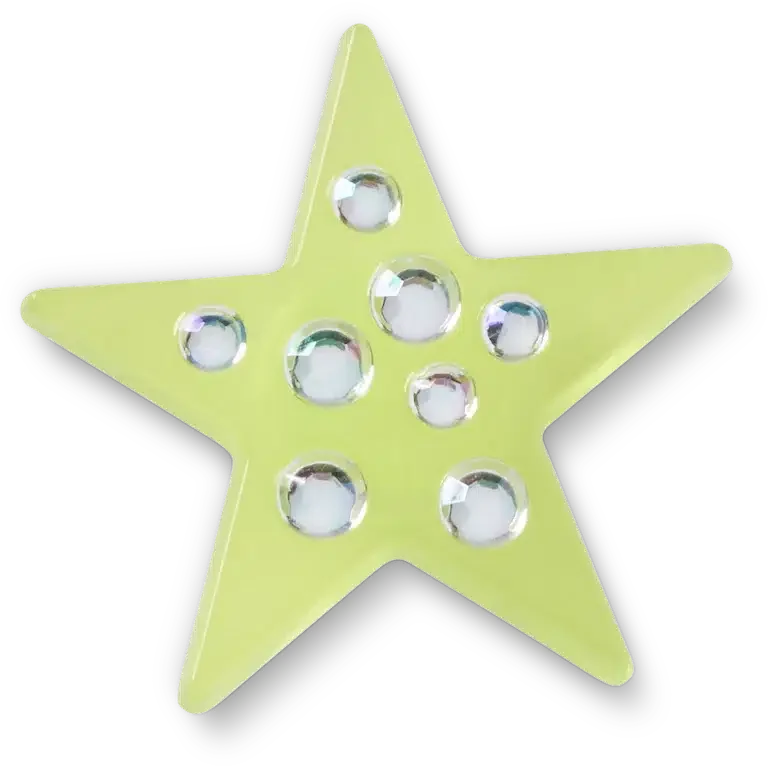 Grüne Edelstein-Stern-Jibbitz™-Anstecker Grüne Edelstein-Stern-Jibbitz™-Anstecker