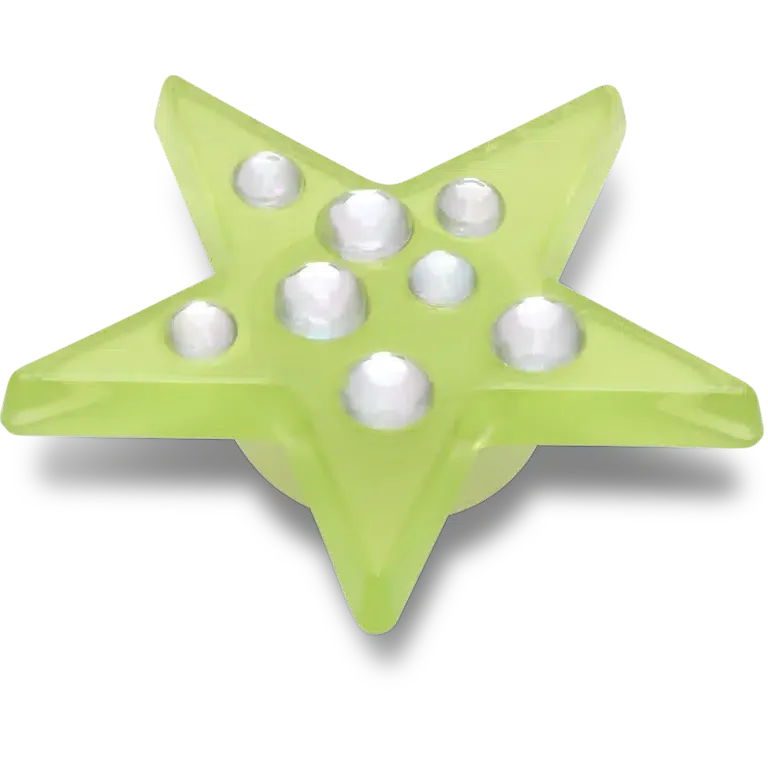 Grüne Edelstein-Stern-Jibbitz™-Anstecker Grüne Edelstein-Stern-Jibbitz™-Anstecker